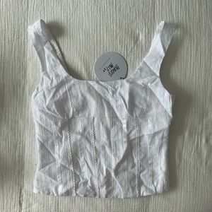 NWT Princess Polly Lorinda Top in White
